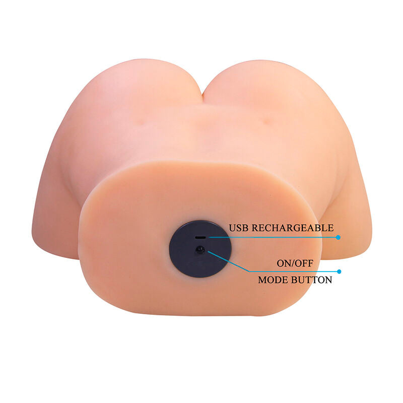CRAZY BULL Liora XXL – Doppelter Vaginal- und Analvibrationsmasturbator