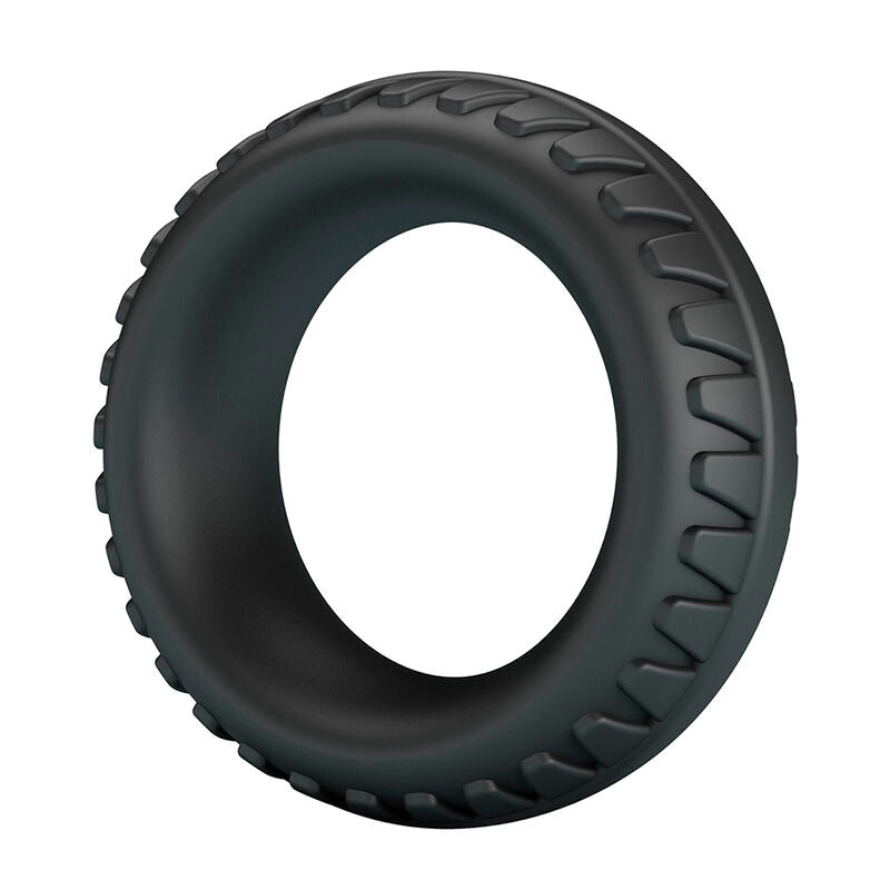 CRAZY BULL – MERRITT TEXTURED SILICONE COCK RING BLACK