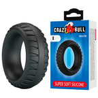 CRAZY BULL – MERRITT TEXTURED SILICONE COCK RING BLACK