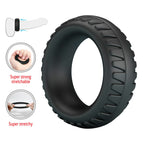 CRAZY BULL – MERRITT TEXTURED SILICONE COCK RING BLACK