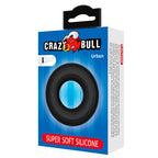 CRAZY BULL – URBAN SUPER SOFT SILICONE COCK RING BLACK