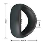 CRAZY BULL – VALEN ANNEAU PÉNAL ERGONOMIQUE EN SILICONE NOIR