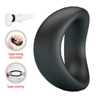 CRAZY BULL – VALEN ANNEAU PÉNAL ERGONOMIQUE EN SILICONE NOIR