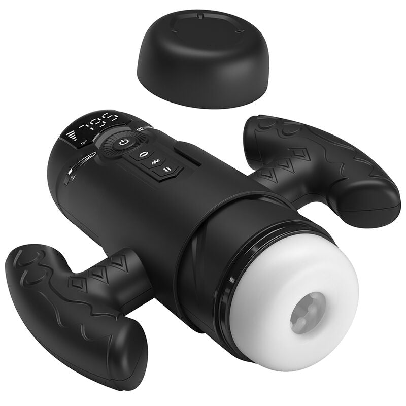 PRETTY LOVE – AETOLA MULTIFUNCTION AUTOMATIC MASTURBATOR WITH HANDLE BLACK