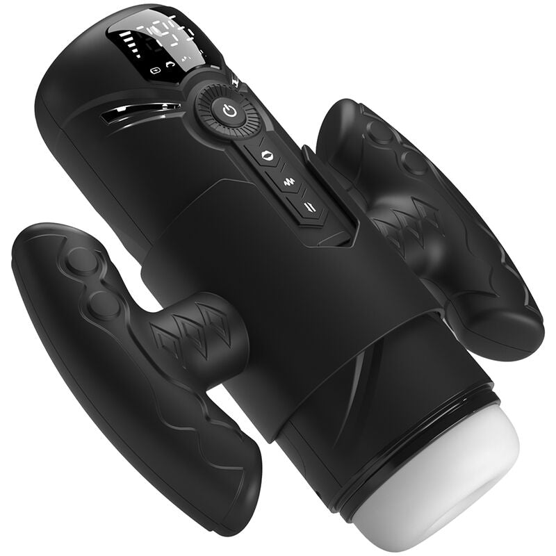 PRETTY LOVE – AETOLA MULTIFUNCTION AUTOMATIC MASTURBATOR WITH HANDLE BLACK