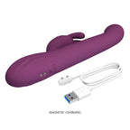 PRETTY LOVE – DEE MULTIFUNCTION RABBIT VIBRATOR OSCILLATING AND PERCUSSION PURPLE