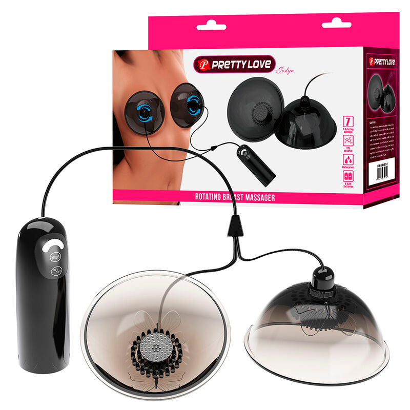 PRETTY LOVE – ROTATING NIPPLE SUCTION STIMULATOR BLACK