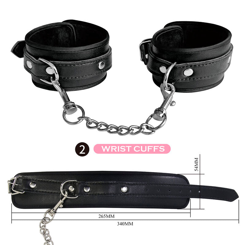PRETTY LOVE – 8 PIECE BDSM KIT BLACK