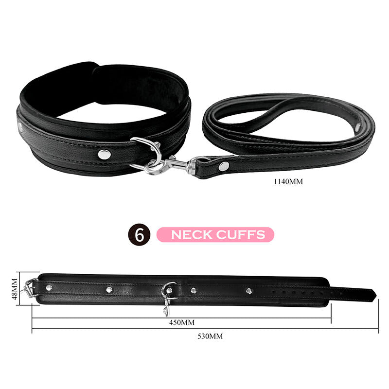 PRETTY LOVE – 8 PIECE BDSM KIT BLACK