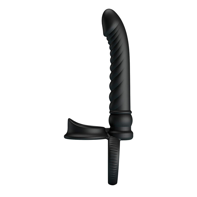 PRETTY LOVE – VIBRATEUR ANAL MERRITT AVEC ANNEAU ET VIBRATION NOIR