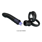 PRETTY LOVE – VIBRATEUR ANAL MERRITT AVEC ANNEAU ET VIBRATION NOIR