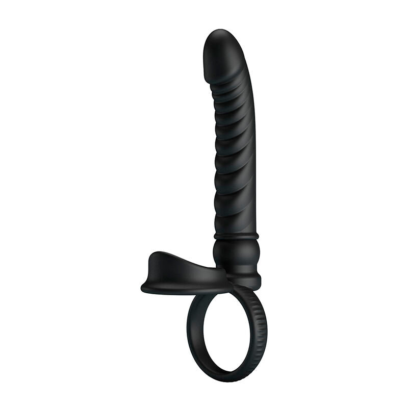 PRETTY LOVE – VIBRATEUR ANAL MERRITT AVEC ANNEAU ET VIBRATION NOIR