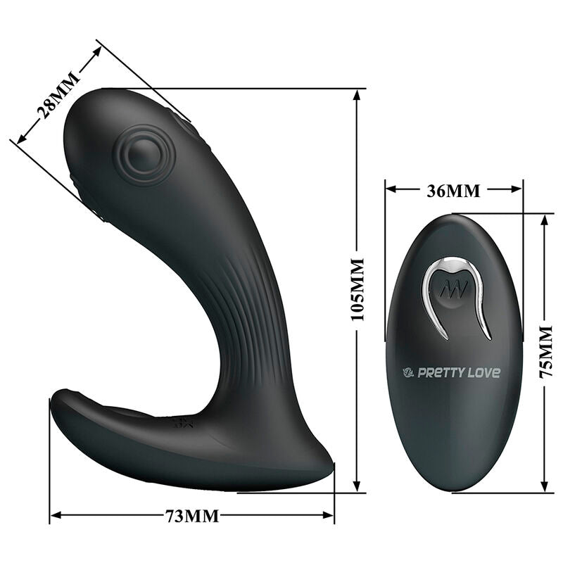 PRETTY LOVE – MIRABELLE PROSTATE VIBRATOR WITH REMOTE CONTROL
