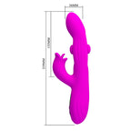 Pretty Love Yalanda – Rabbit-Vibrator mit LED-Anzeige, 9 Modi, Lila