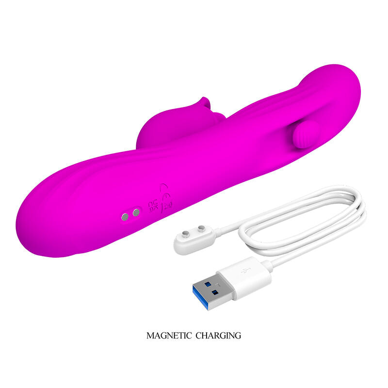 Pretty Love Yalanda – Rabbit-Vibrator mit LED-Anzeige, 9 Modi, Lila