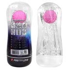 PRETTY LOVE – 360° strukturierter Masturbationsbecher, transparent