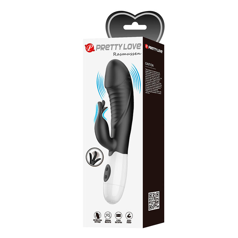 PRETTY LOVE – RASMUSSEN VIBRATEUR LAPIN 30 FONCTIONS NOIR