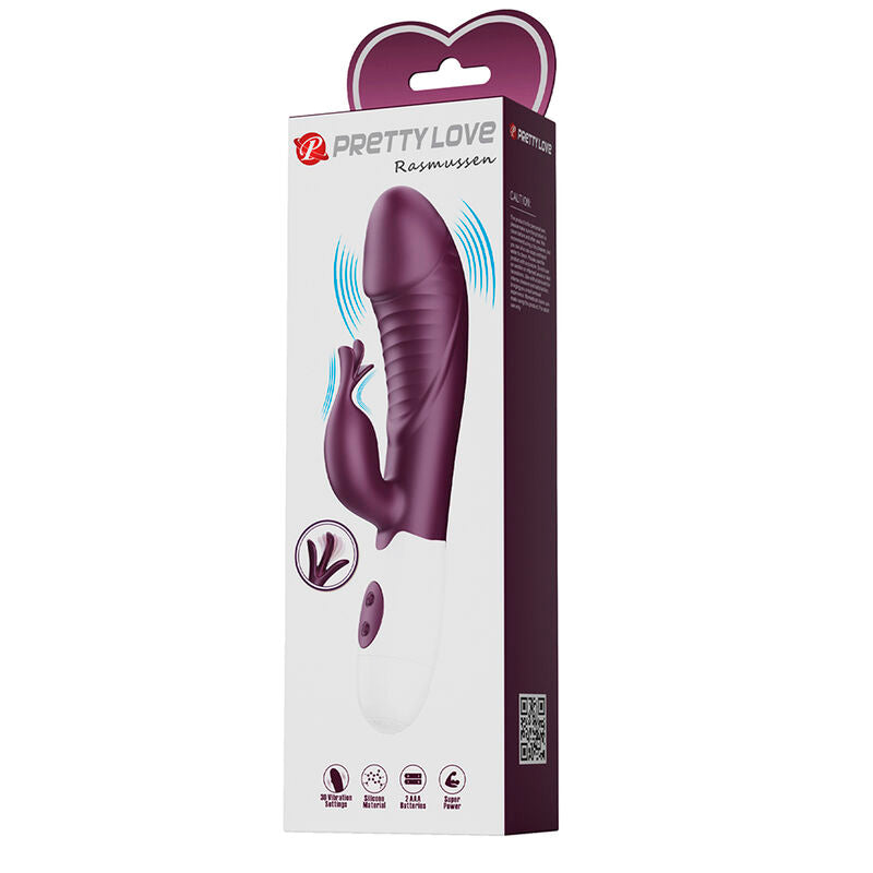 PRETTY LOVE – VIBRATORE A CONIGLIO ROGUE MUSE 30 FUNZIONI VIOLA
