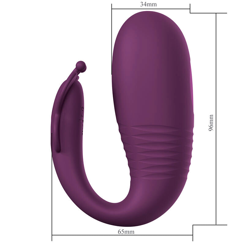 PRETTY LOVE – VIBRATEUR ŒUF À PROFONDEUR KLAY CONTRÔLÉ PAR APPLICATION VIOLET
