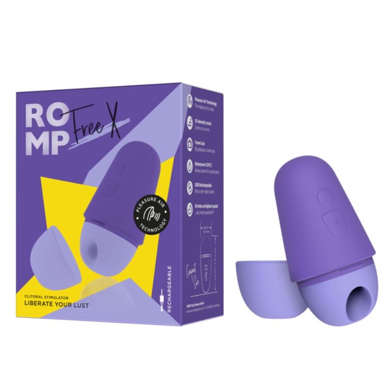 ROMP Free – Klitoris-Stimulator mit Deckel, 10 Stufen, Lila