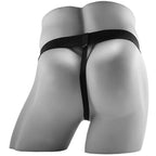 FETISH FANTASY SERIES – Realistischer Vibrierender Hohl-Strap-On mit Hoden, 17,8 cm