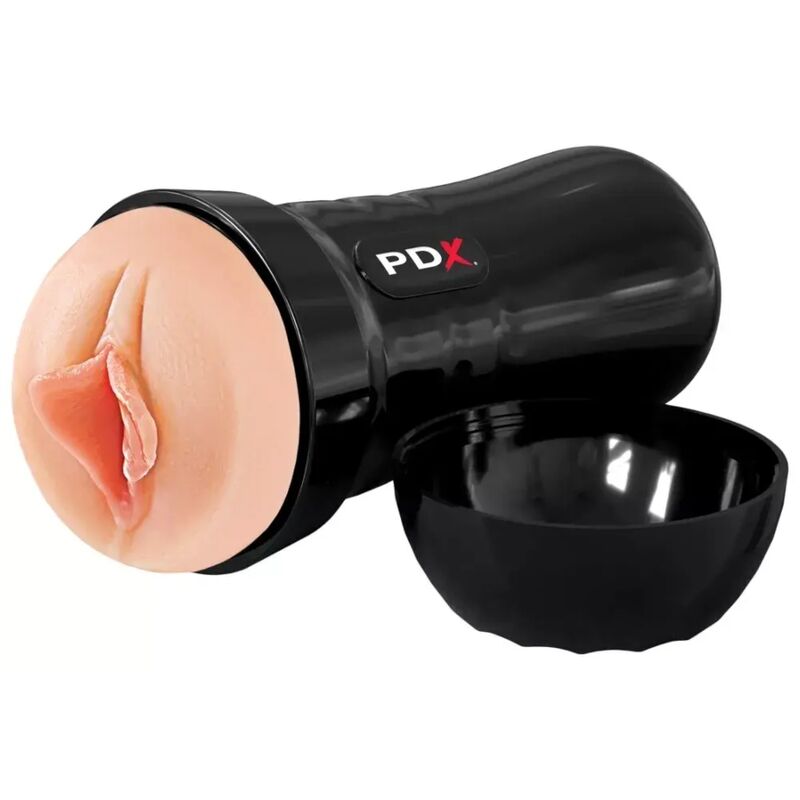 PDX Extreme Wet Pussies Luscious Lips – Selbstschmierender Stroker, 16,5 cm