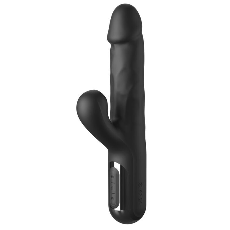 FETISH FANTASY SERIES – SONIX SILICONE THRUSTER RABBIT VIBRATOR BLACK