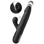 FETISH FANTASY SERIES – Sonix Silikon-Thruster Rabbit-Vibrator, Schwarz, 23 cm