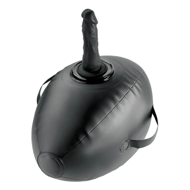 FETISH FANTASY SERIES – Body Dock Aufblasbarer Liebesball mit Dildo, Schwarz, 41,9 cm