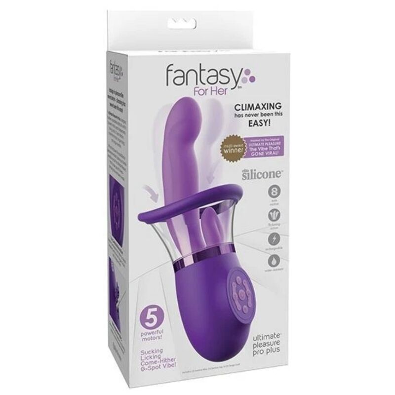 FANTASY FOR HER – ULTIMATE PLEASURE PRO PLUS RABBIT VIBRATOR PURPLE 20.3 CM