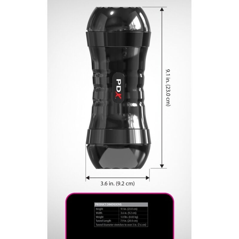 PDX EXTREME – WET PUSSIES SUPER FLIP-A-PUSSY OVER STROKER RÉVERSIBLE 21,6 CM