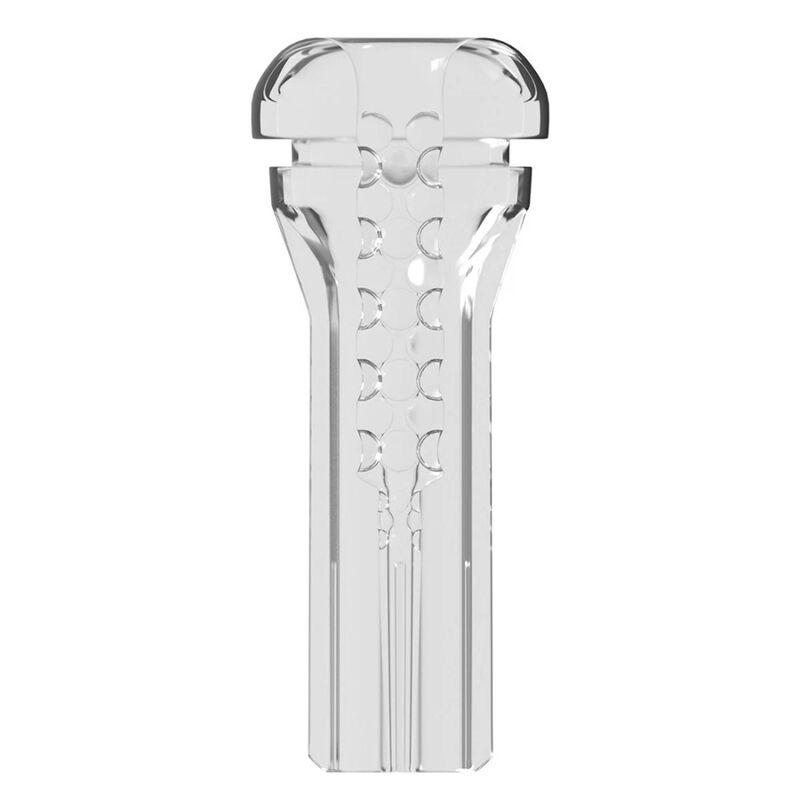 PDX Elite Viewtube Plus – Transparenter Stroker mit EZ-Grip, 21 cm