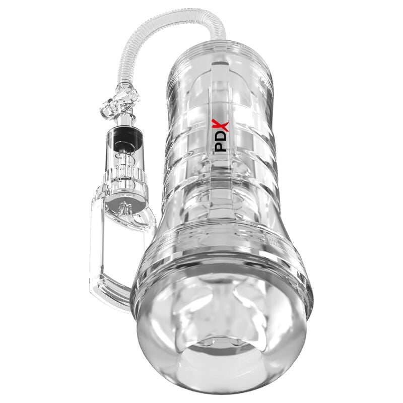 PDX Elite Viewtube Vac XXL – Transparenter Stroker mit Saugpumpe, 27,3 cm