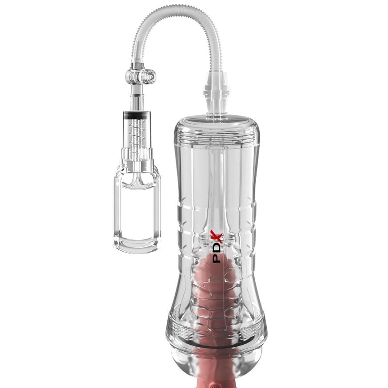 PDX Elite Viewtube Vac XXL – Transparenter Stroker mit Saugpumpe, 27,3 cm