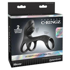 FANTASY C-RINGZ – ULTIMATE COUPLES CAGE PRO VIBRATING COCK RING 19.5 CM