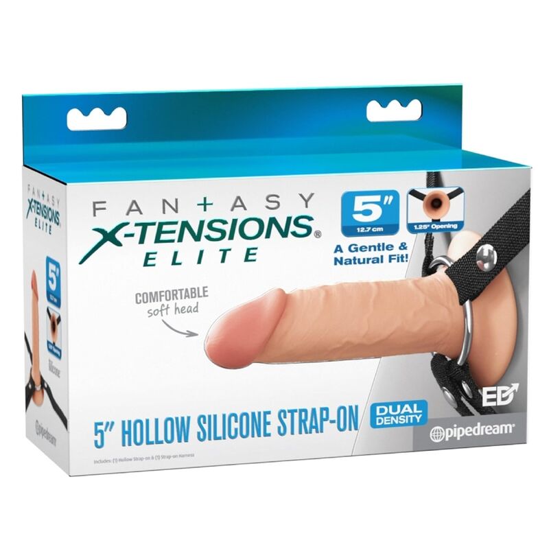 FANTASY X-TENSIONS – ELITE REALISTIC HOLLOW STRAP-ON CM