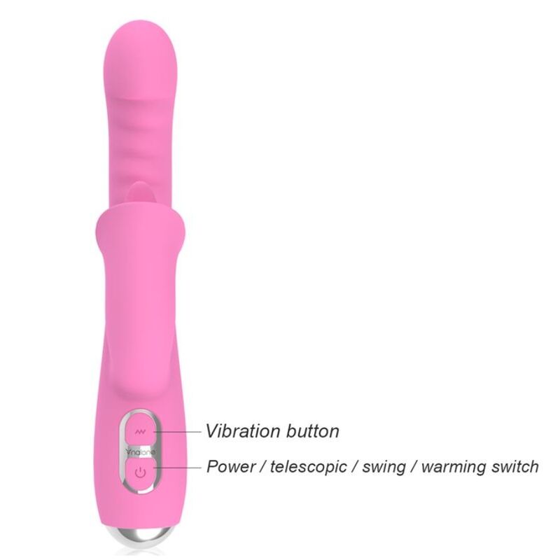 NALONE – T-MAY RABBIT VIBRATOR WITH PUSH AND OSCILLATING MOTION