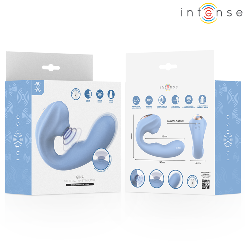 INTENSE Gina – Multifunktions-Klitoris-Stimulator, blau