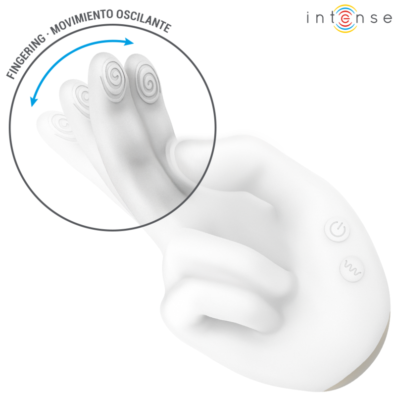 INTENSE – JIMMY HAND-SHAPED MULTIFUNCTION STIMULATOR WITH VIBRATION AND HEAT