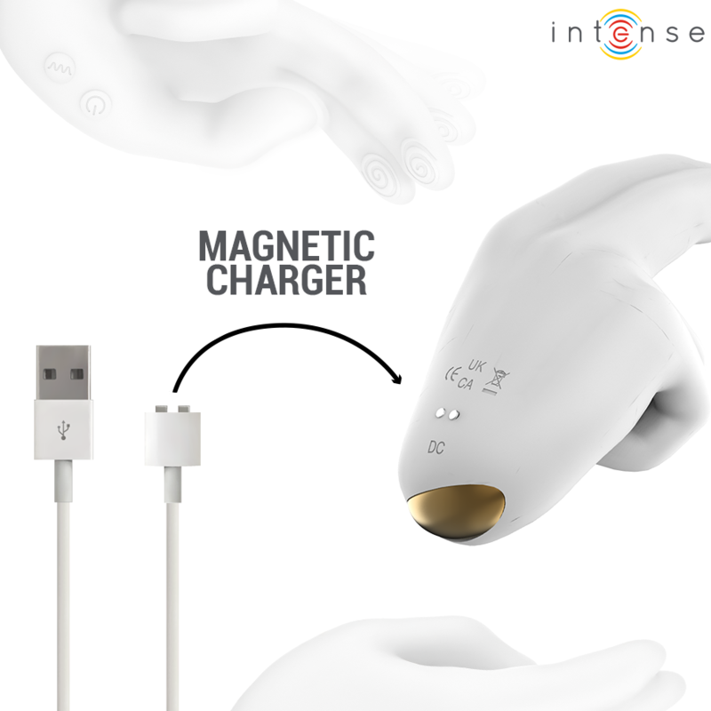 INTENSE – JIMMY HAND-SHAPED MULTIFUNCTION STIMULATOR WITH VIBRATION AND HEAT