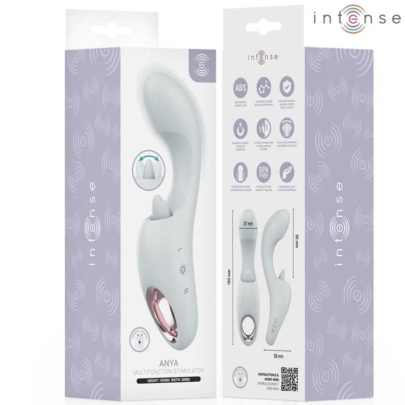 INTENSE – ANYA STIMULATEUR DE VIBRATIONS ET DE MOUVEMENTS MULTIFONCTIONNEL