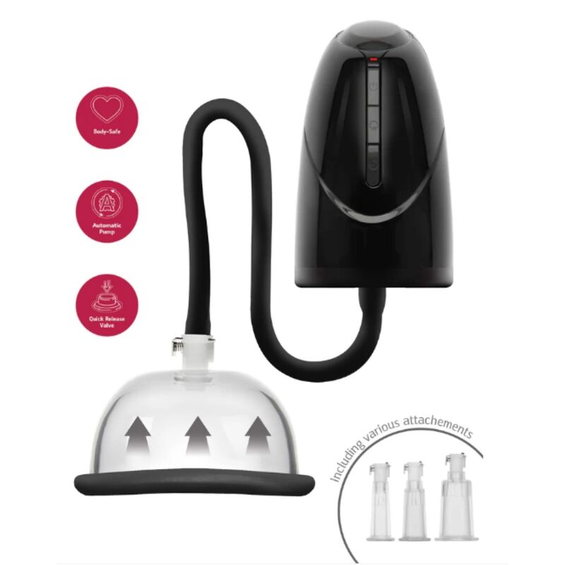 SHE.E.O – AUTOMATIC VACUUM PUMP FOR VAGINA AND CLITORIS BLACK
