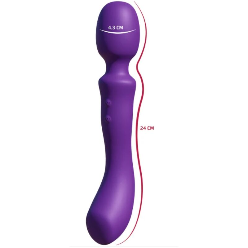 SHE.E.O – DOUBLE-ENDED VIBRATING MASSAGER WAND PURPLE