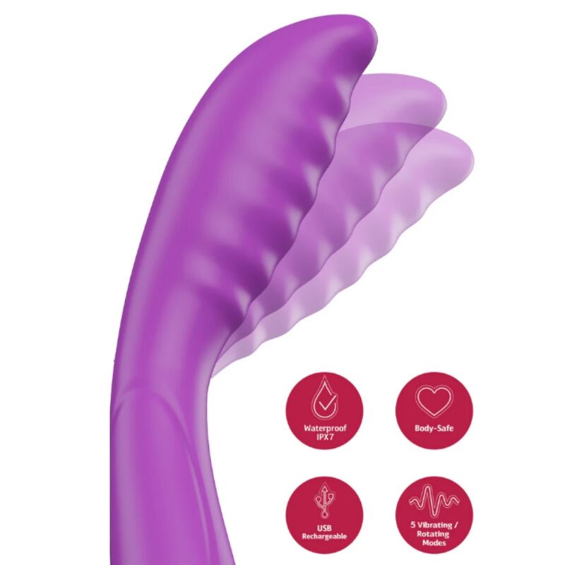 SHE.E.O – VIBRATEUR VIOLETTE À TAPOTEMENTS DU POINT G