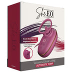 SHE.E.O – Automatische Klitorisstimulationspumpe mit Leckeffekt, Lila