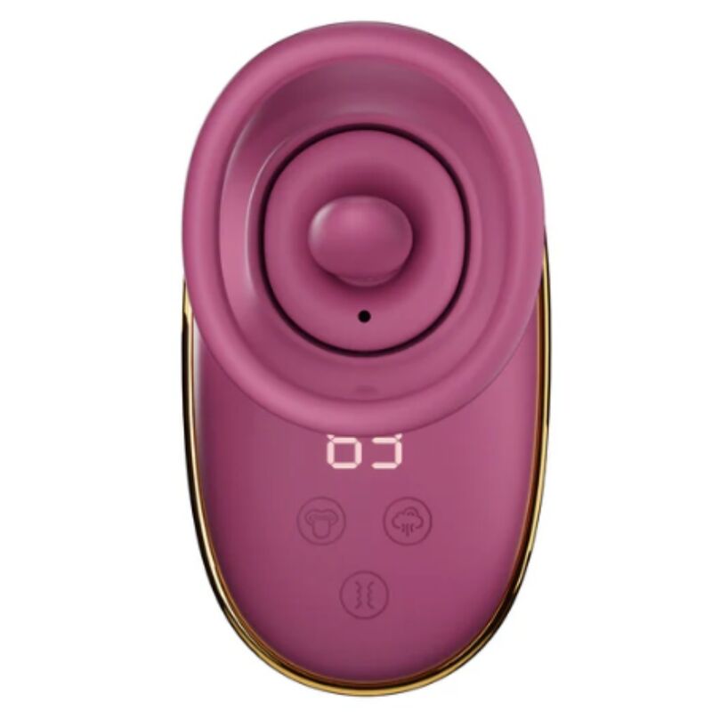 SHE.E.O – Automatische Klitorisstimulationspumpe mit Leckeffekt, Lila