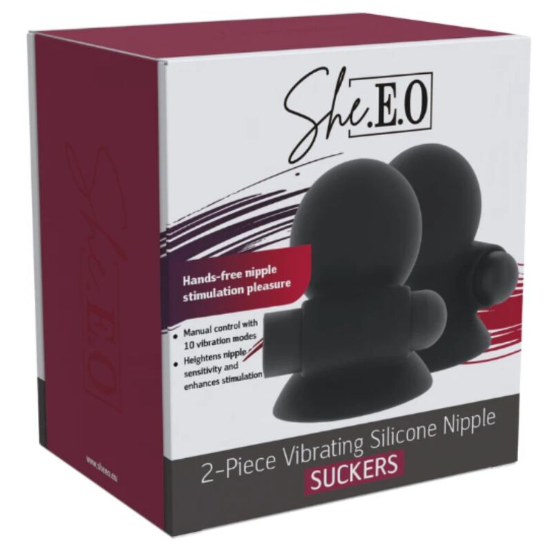 SHE.E.O – GEL DE SUCCION VIBRANT RECHARGEABLE POUR LES TÉTONS