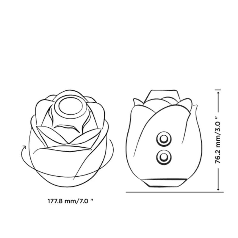 ROMP – ROSE 2.0 OUTIL DE SUCCION CLITORIDIENNE EN FORME DE ROSE