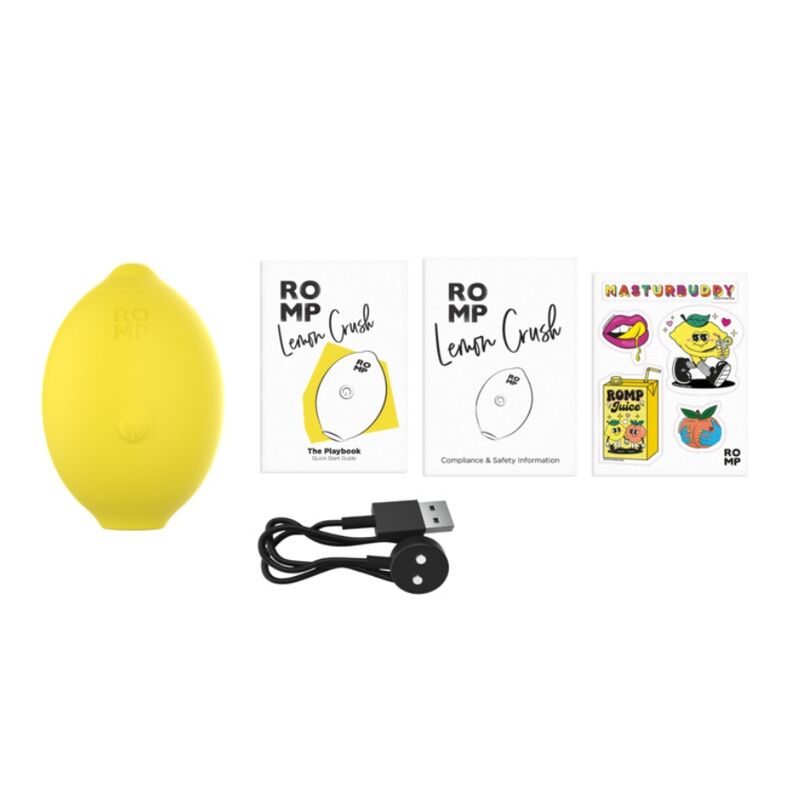 ROMP – Lemon Crush Luft-Klitoralstimulator, Gelb