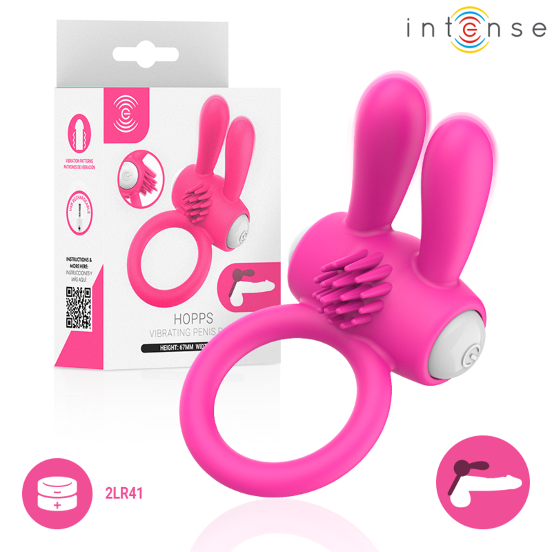 INTENSE Hopps – vibrierender Penisring mit Klitorisstimulation